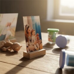 Ahşap Stantlı Akrilik Çerçeve 13x18 cm - 2