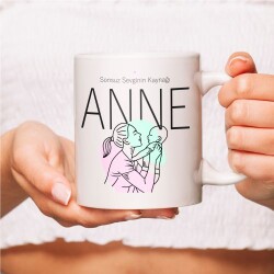 Anneler Gününe Özel Tasarımlı Kupa Bardak - 