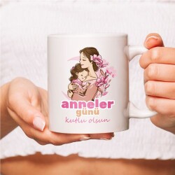 Anneler Gününe Özel Tasarımlı Kupa Bardak - 