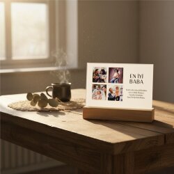 En İyi Baba 13x18 Ahşap Stantlı Akrilik Çerçeve - 2