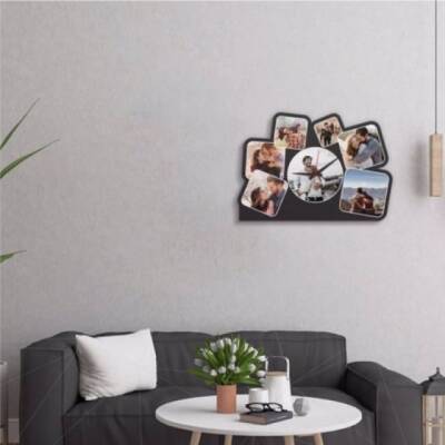 Kişiye Özel Fotoğraflı Saat - 7 Fotoğraflı - 2