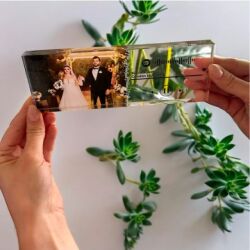 Kişiye Özel Spotify Barkodlu Akrilik Masa Üstü Plaket - 3