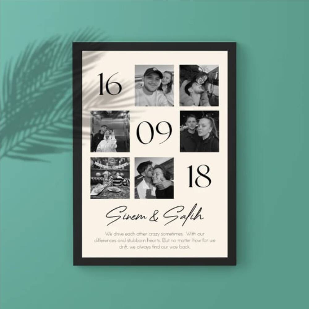 Özel Gün 6 Fotoğraflı 30 X 40 Çerçeve - 1