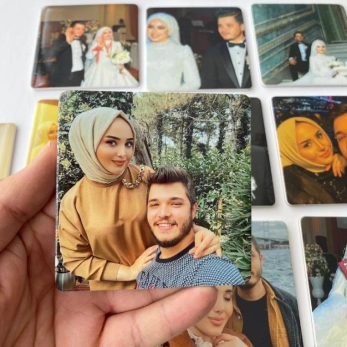 Kişiye Özel Kare Magnet - 24 Adet