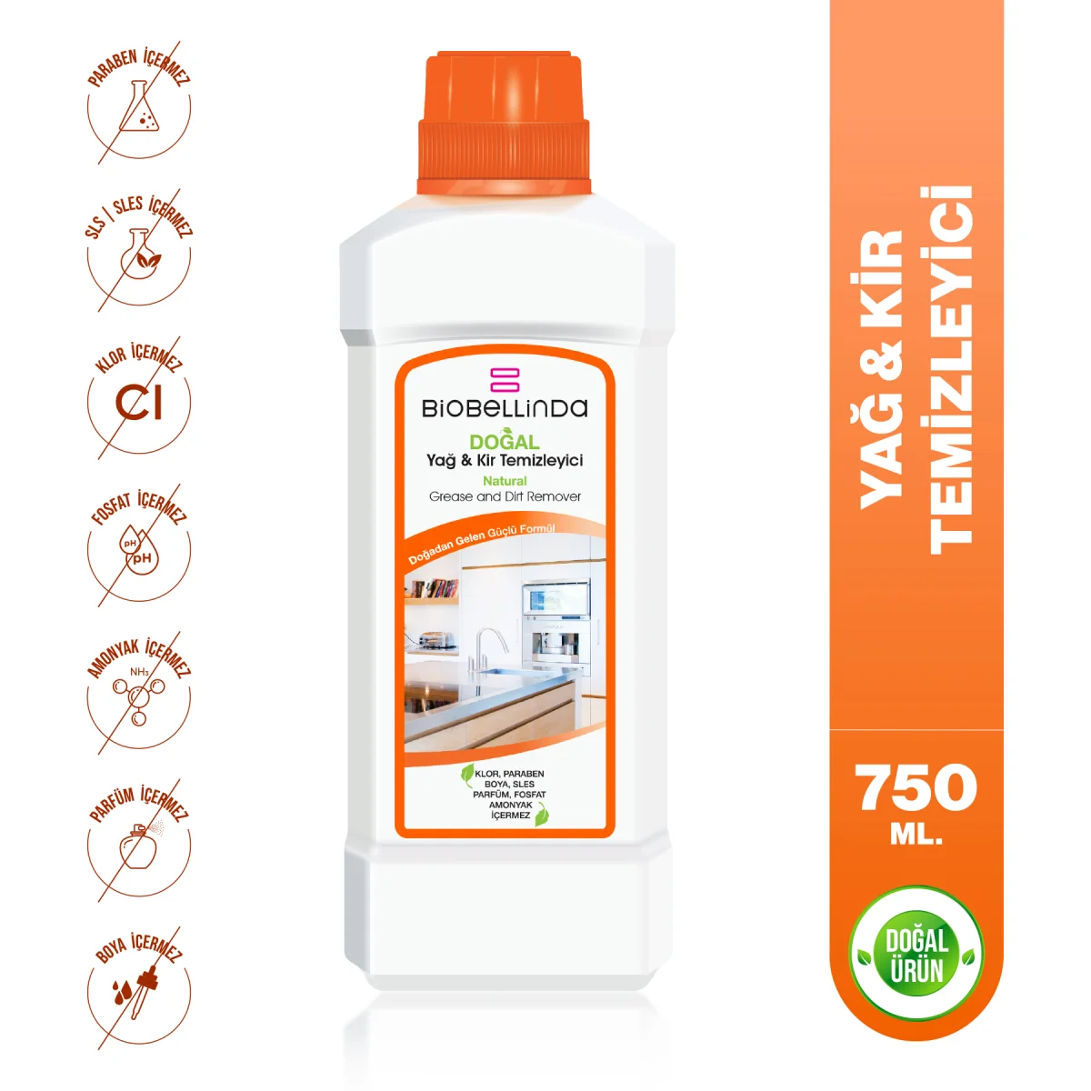 Biobellinda Yağ & Kir Temizleyici 750 Ml