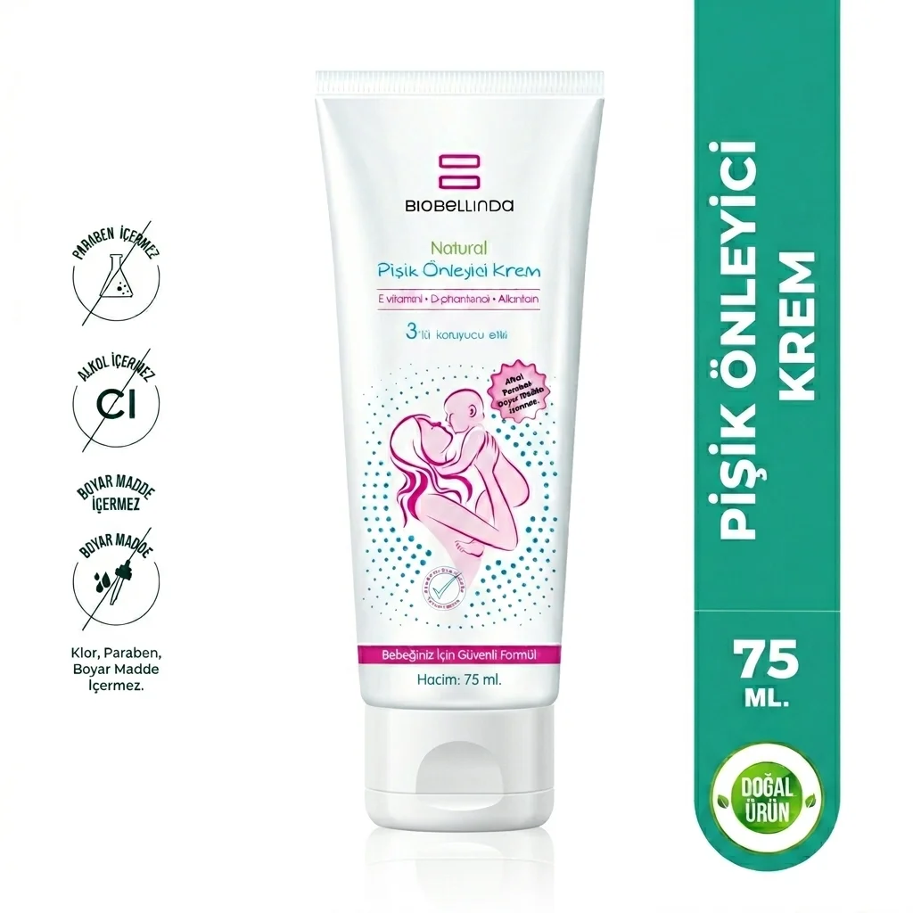 Biobellinda Bebek Pişik Önleyici Krem 75 Ml | 3'Lü Koruyucu Etkili