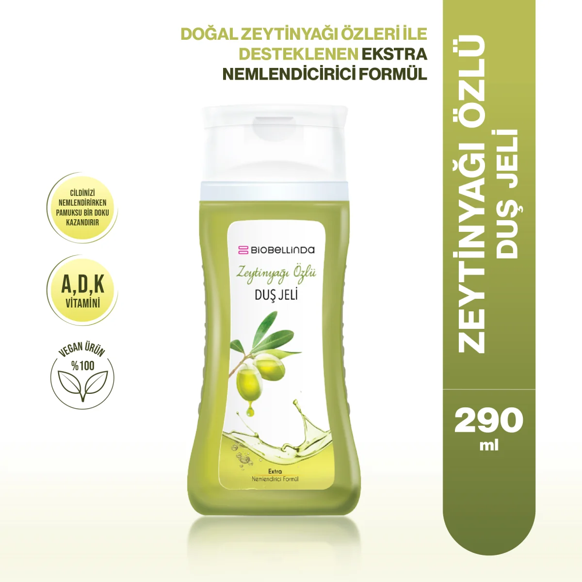 Biobellinda Duş Jeli Zeytinyağı Özlü 290 Ml