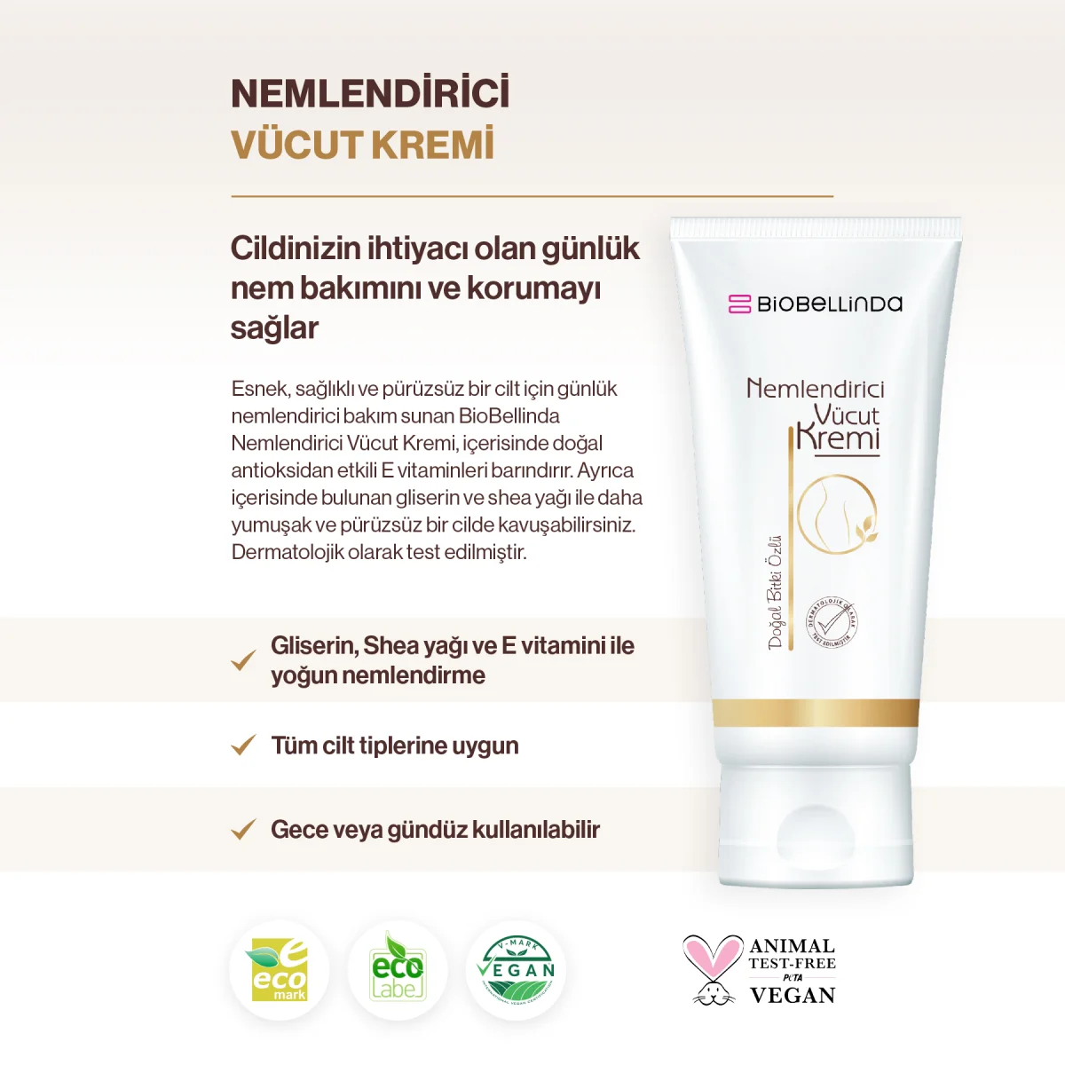 Biobellinda Nemlendirici Vücut Kremi 200 Ml