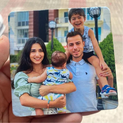 Reslimli Kare Magnet - 9x9 Cm 15 Adet